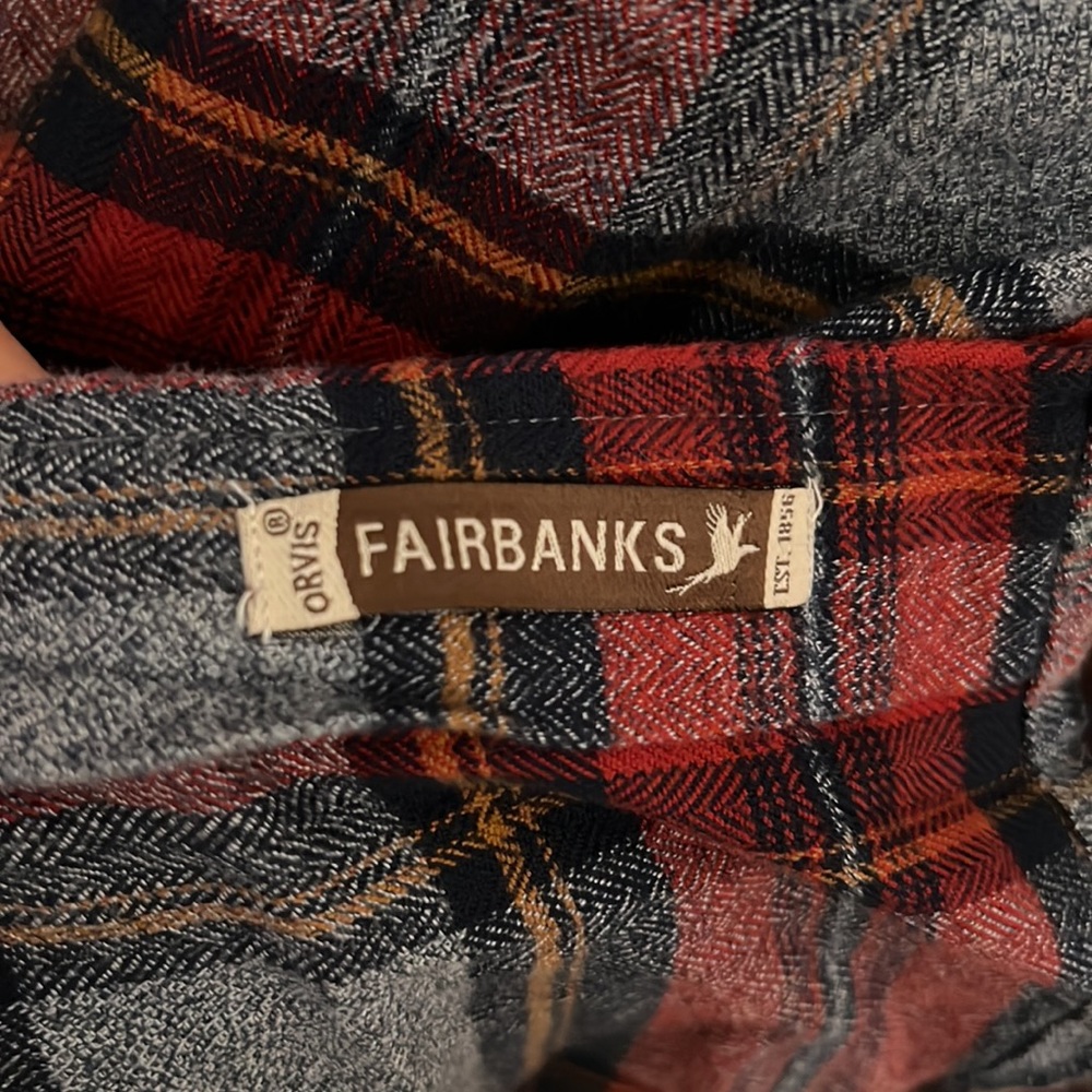 Orvis Fairbanks long-sleeved flannel shirt - Medium - Picture 6 of 7